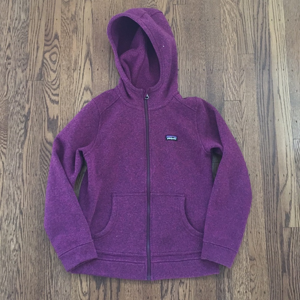 Patagonia zip-up hooded sweater. Sz XL 14.